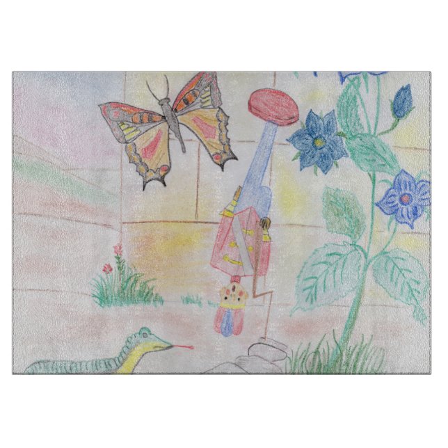 Custom Kids Artwork, Nutcracker Spielzeug, Schmett Schneidebrett (Vorderseite)