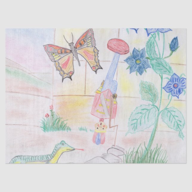 Custom Kids Artwork, Nutcracker Spielzeug, Schmett Seidenpapier (Vorderseite)