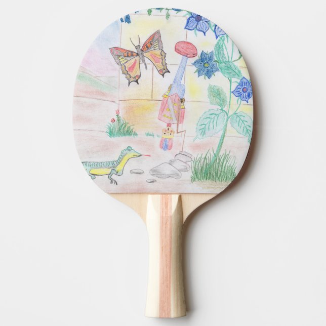 Custom Kids Artwork, Nutcracker Spielzeug, Schmett Tischtennis Schläger (Vorderseite)