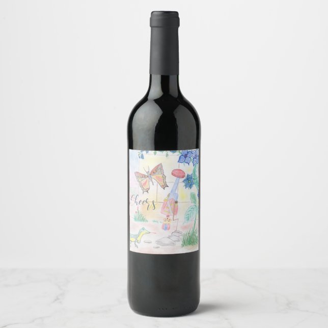 Custom Kids Artwork, Nutcracker Spielzeug, Schmett Weinetikett (Vorderseite)