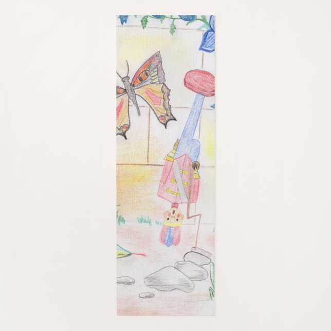Custom Kids Artwork, Nutcracker Spielzeug, Schmett Yogamatte (Vorderseite)