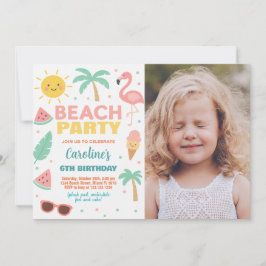 Custom Kids Beach Geburtstag Einladung & Party