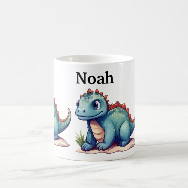 Custom Kids Dinosaurier Sublimination Kaffeetasse (Mittel)