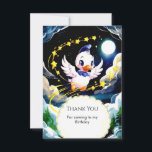 Custom Kids Duck Birthday Dankeskarte<br><div class="desc">Herzlichen Dank an unsere Custom Kids Duck Geburtstag Dankeschön Card! Mit niedlichen Entenabbildungen und lebhaften Farben ist diese Karte der ideale Weg, um den Gästen zu danken, dass sie den besonderen Tag Ihres Kindes unvergesslich gemacht haben. Passen Sie jede Karte mit einer herzlichen Nachricht an, die die Empfänger an den...</div>
