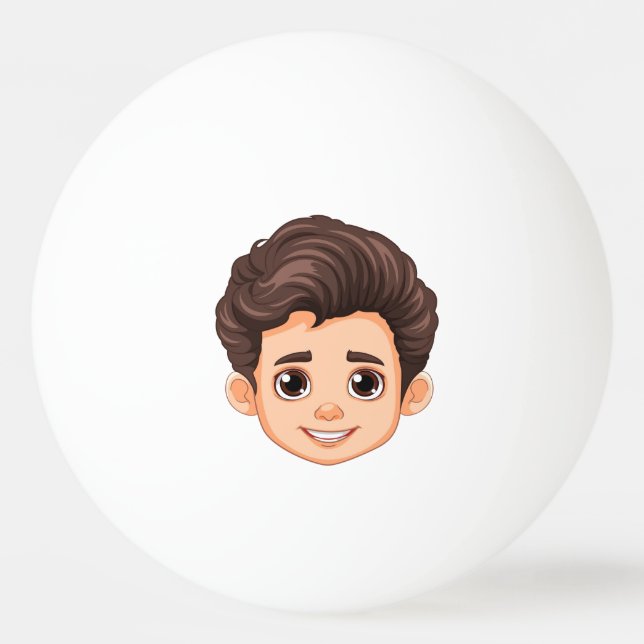 Custom kids Face Funny  Party Personalized  Tischtennisball (Vorderseite)