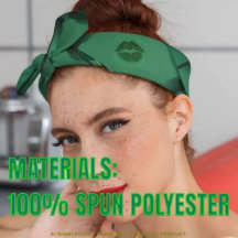 Custom "Kiss Me I'm Irish" Green Glitzer Lip Print