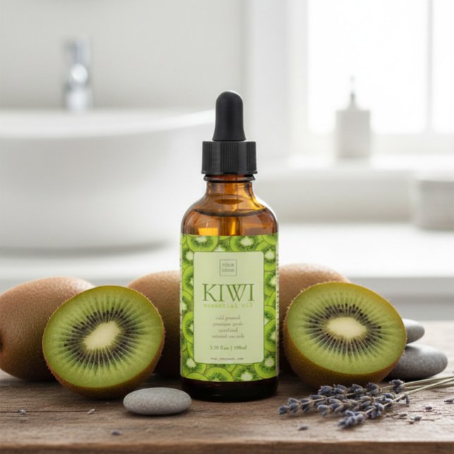 Custom Kiwi Essential Oil Label Weinetikett (Von Creator hochgeladen)