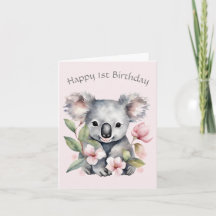 Custom Koala Bear Geburtstagskarte