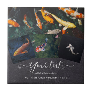 Custom KOI FISH Foto Collage Geschenk für Männer Fliese