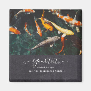 Custom KOI FISH Foto Collage Geschenk für Männer Magnet