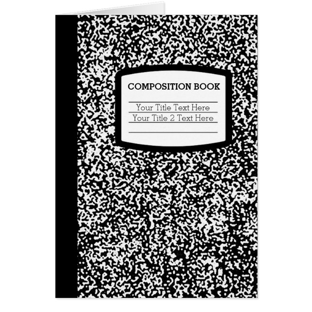 Custom Komposition Book Funny School Lehrer (Vorne)