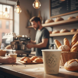 Custom Kraft Bakery Paper Cups with Logo Pappbecher