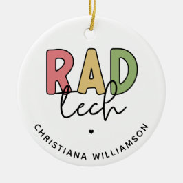 Custom Krass Tech Radiologiologist Radiology Keramik Ornament