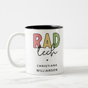 Custom Krass Tech Radiologiologist Radiology Zweifarbige Tasse