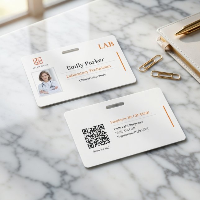 Custom Lab ID Badge Template  (Créateur téléchargé)