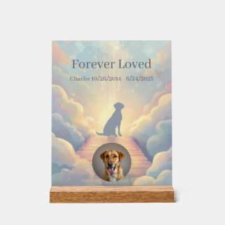 Custom Labrador Retriever Memorial Acrylic Sign Acrylschild