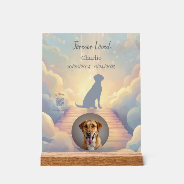 Custom Labrador Retriever Memorial Photo Block (Recto)