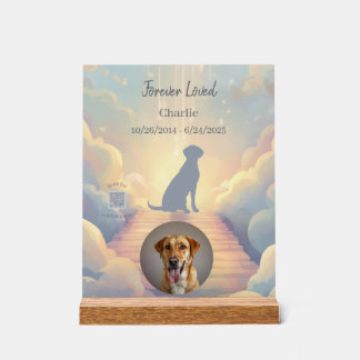 Custom Labrador Retriever Memorial Photo Block Acrylschild