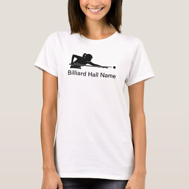 Custom Ladies Billiard Hall Tshirts (Vorderseite)