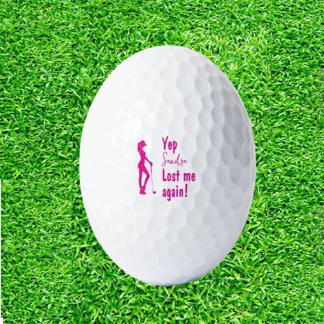 Custom Ladys Golf Balls Golfball (Elegance Tees Off!)