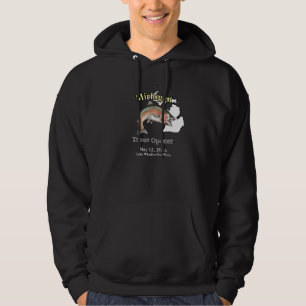Custom Lake/Date Michigan Foreut Opener Dark Hoodie