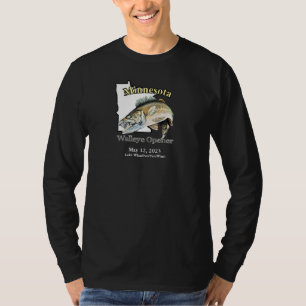Custom Lake/Date Minnesota Walleye Opener T - Shir T-Shirt