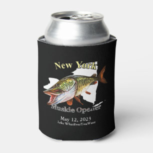 Custom Lake/Date New York Muskie Opener Dark Dosenkühler