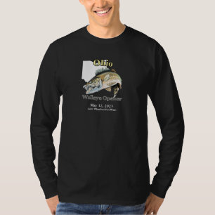 Custom Lake/Date Ohio Walleye Opener T - Shirt
