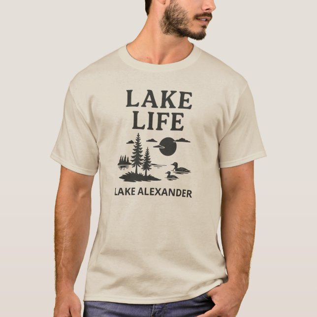 Custom Lake Life Men T-Shirt (Vorderseite)
