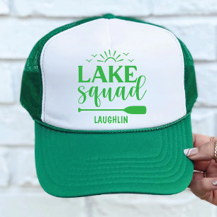 Custom Lake Squad Vibes Vacation Camping Camper Truckerkappe