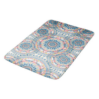 Custom Large Boho Gemustert Bath Mat Badematte