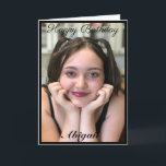 Custom Large Foto Daughter Geburtstagskarte Karte<br><div class="desc">Fügen Sie Ihr Lieblings-Foto hinzu und ändern Sie den Text</div>