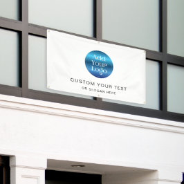 Custom Large Logo Company Branding Simple  Banner