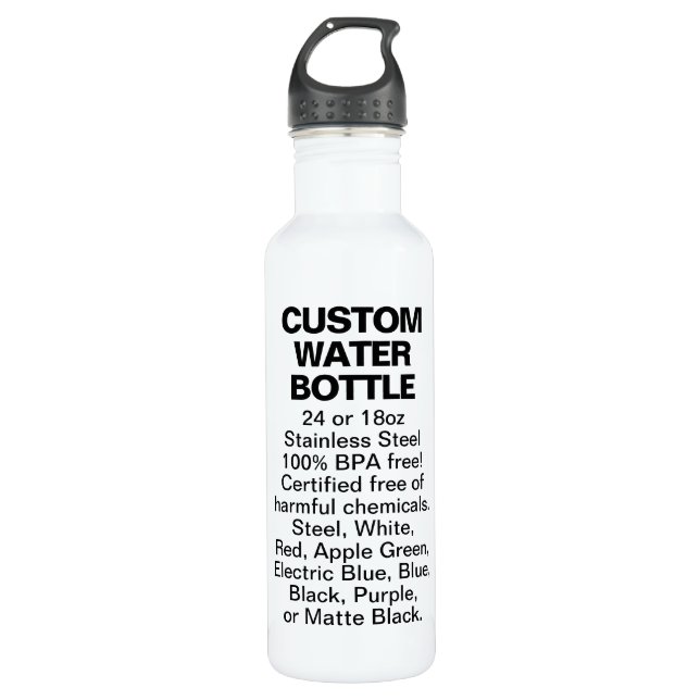 Custom Large White Stainless Steel Water Flasche Edelstahlflasche (Vorderseite)