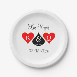 Custom Las Vegas Casino Thema Hochzeitsfeier Telle Pappteller