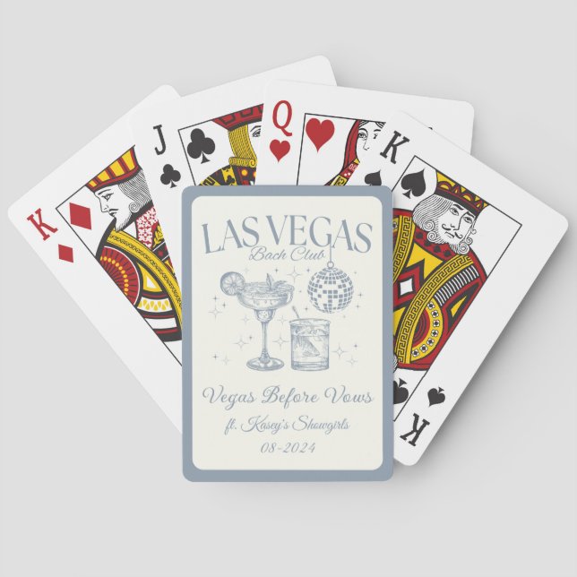Custom Las Vegas Junggeselinnen-Abschied Personali Spielkarten (Rückseite)