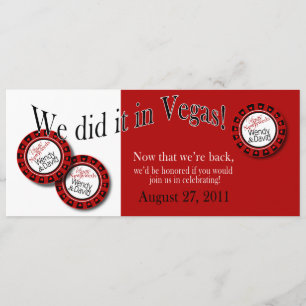 Custom Las Vegas Thema Empfang GRILLEN Einladung