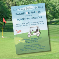 Custom Last Swing Golf Theme Bachelor Par-T