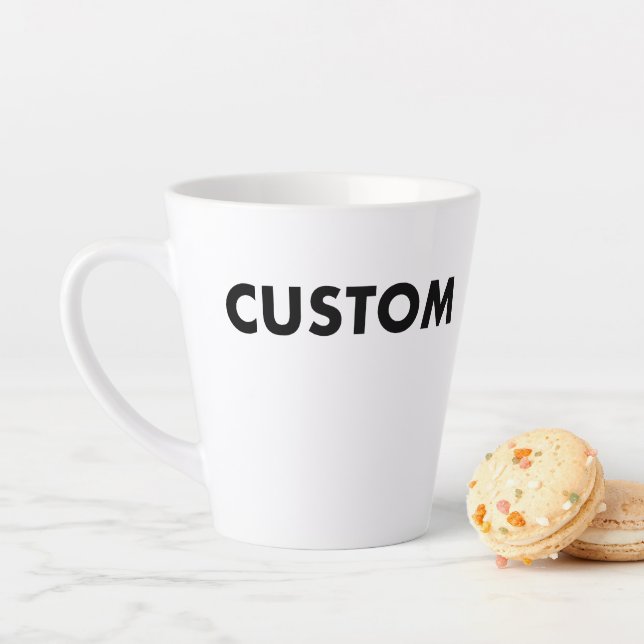 Custom Latte Mug Blank Template - 12oz (En situation)