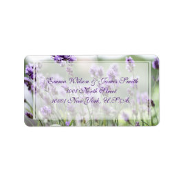 Custom Lavender Bohemische Wedding Address Labels Adressaufkleber