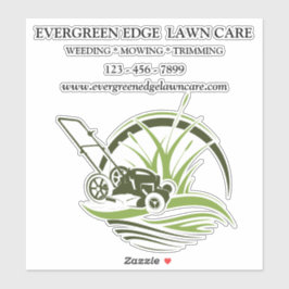 Custom Lawn Care Vinyl Aufkleber