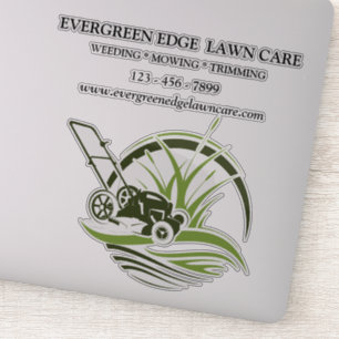 Custom Lawn Care Vinyl Aufkleber