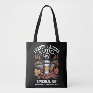 Custom Leafs Laughs Lattes Fall Trip Tasche