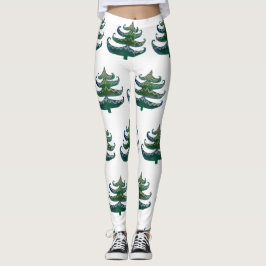 Custom Leggings Weihnachtsbäume