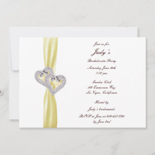 Custom Lemon Hearts Junggeselinnen-Abschied Einlad Einladung