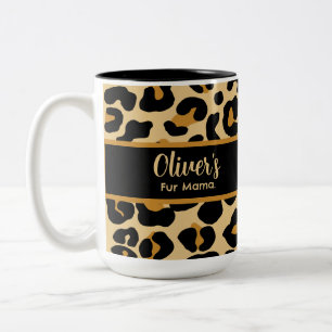 Custom Leopard Classic Modern Print Mother Day Zweifarbige Tasse