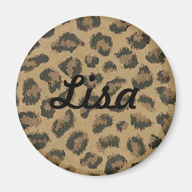 Custom Leopard Skin Magnet (Vorne)