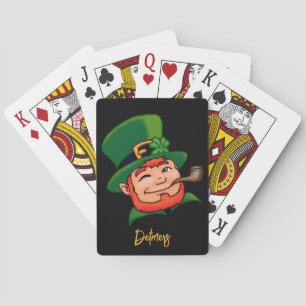 Custom Leprechaun St. Patricks Playing Cards Spielkarten