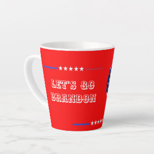 Custom LET'S GO BRANDON Trump 2024 US-Flag MAGA Milchtasse