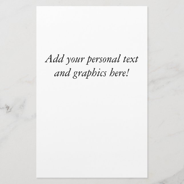 Custom Letter Wedding Stationery Briefpapier (Vorderseite)